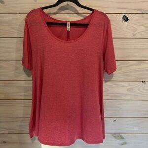 LuLaRoe Pink Short Sleeve Relaxed T-Shirt